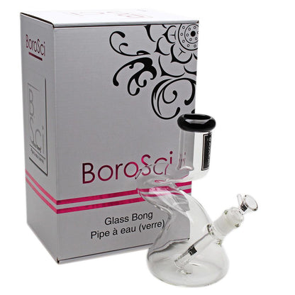BoroSci | 9" Loop Beaker Glass Bong (Black)