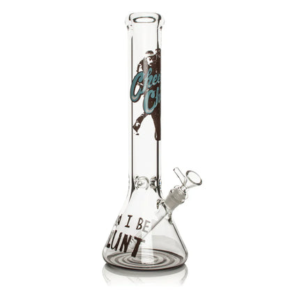 Cheech & Chong® Glass | 15" 7mm Thick Can I Be Blunt Beaker Base Water Pipe
