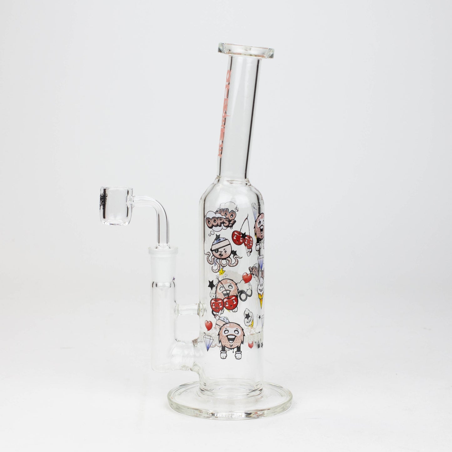 9.5" XTREME 2-in-1 glass Bong with honeycomb diffuser [XTR302]