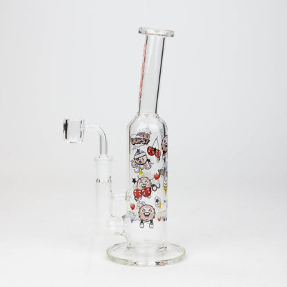 9.5" XTREME 2-in-1 glass Bong with honeycomb diffuser [XTR302]