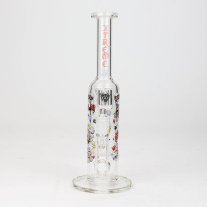 9.5" XTREME 2-in-1 glass Bong with honeycomb diffuser [XTR302]