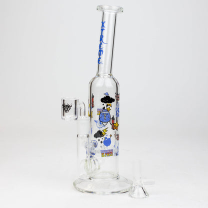 9.5" XTREME 2-in-1 glass Bong with honeycomb diffuser [XTR302]