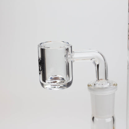 9.5" XTREME 2-1n-1 straight tube glass Bong with honeycomb diffuser [XTR300]