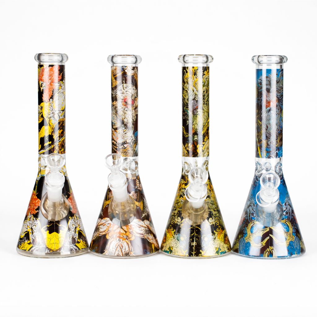 Z10" Myth Design Glass Beaker Bong