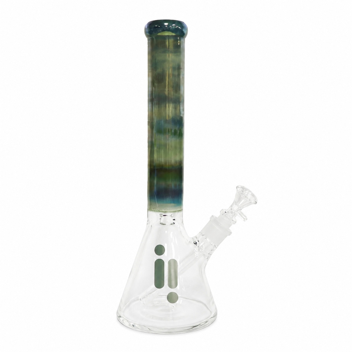 Infyniti | 16" 7mm Branded Glass Beaker Bong with Tornado Perc
