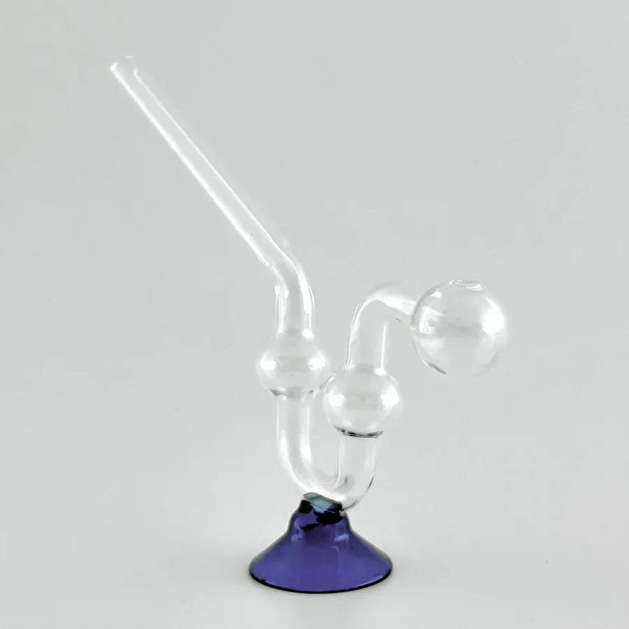 6" Stand Oil Burner Pipe – 2-Pack | Durable Glass