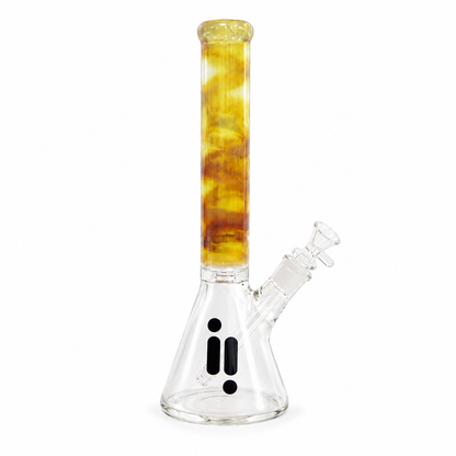 Infyniti | 16" 7mm Branded Glass Beaker Bong with Tornado Perc