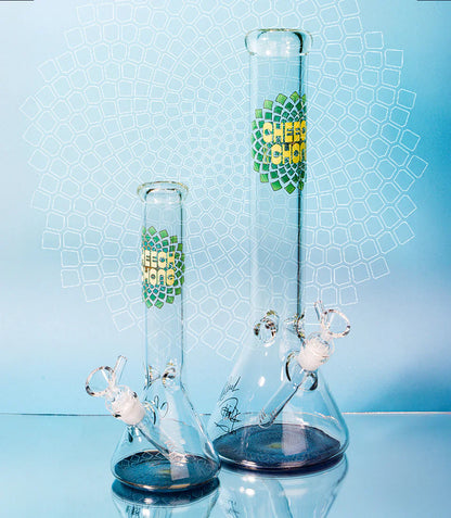 Cheech & Chong® Glass | 10" Fibonacci Beaker Base Water Pipe