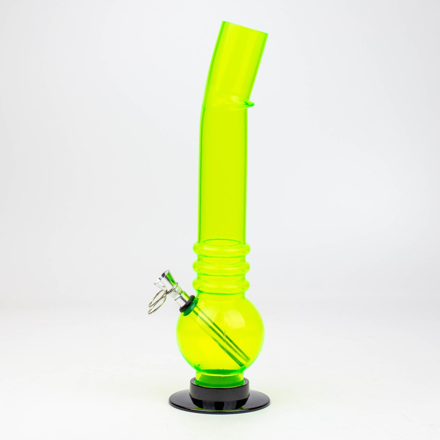 11" bent neck acrylic water pipe assorted [FP series]