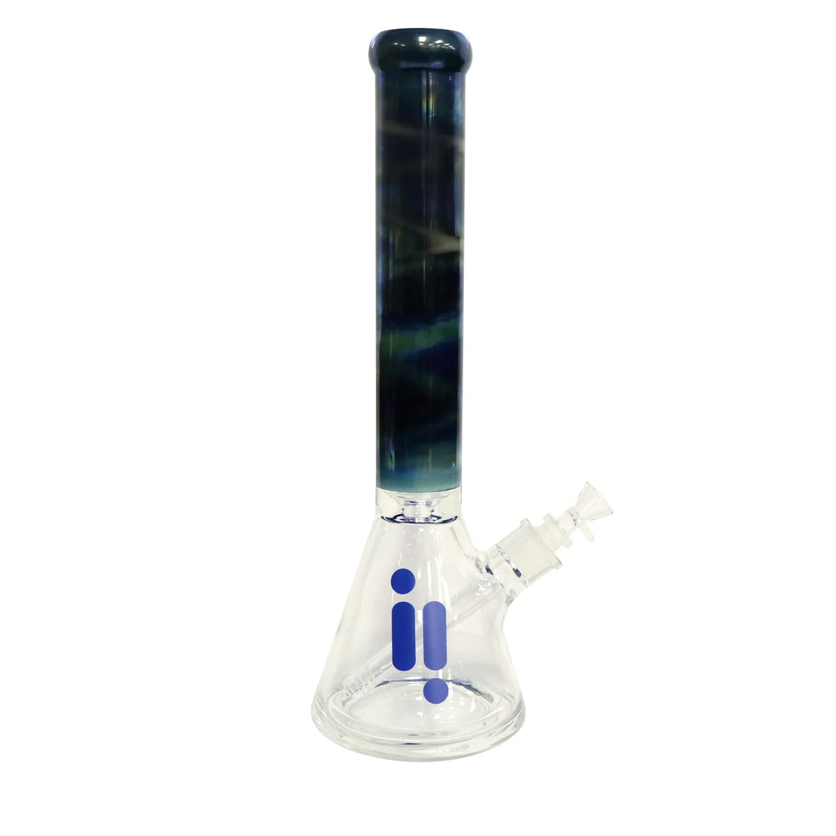 Infyniti | 16" 7mm Branded Glass Beaker Bong with Tornado Perc