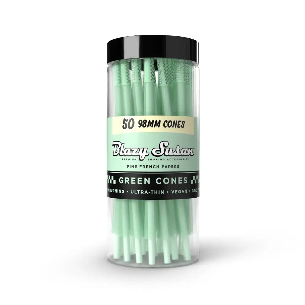 Blazy Susan | Green Cones Jar – (50 Count)