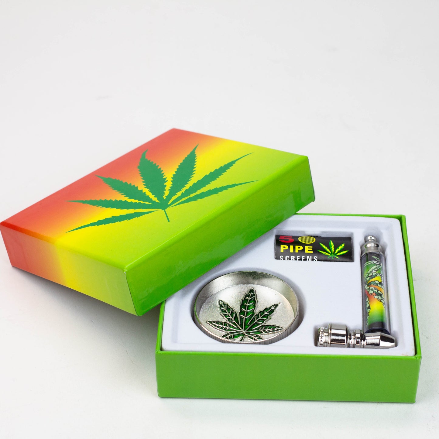 Metal Pipe, Grinder and screen gift set [AK22xx]