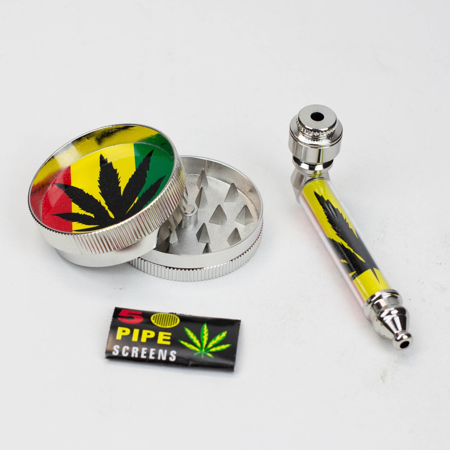 Metal Pipe, Grinder and screen gift set [AK22xx]