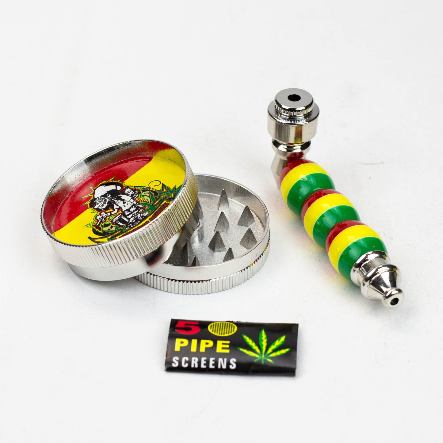 Metal Pipe, Grinder and screen gift set [AK22xx]