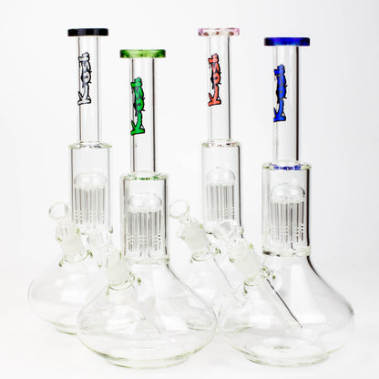 13" KUSH 8 tree-arm round base glass bong [H2]