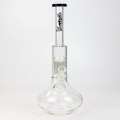 13" KUSH 8 tree-arm round base glass bong [H2]