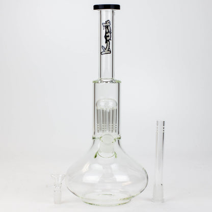 13" KUSH 8 tree-arm round base glass bong [H2]