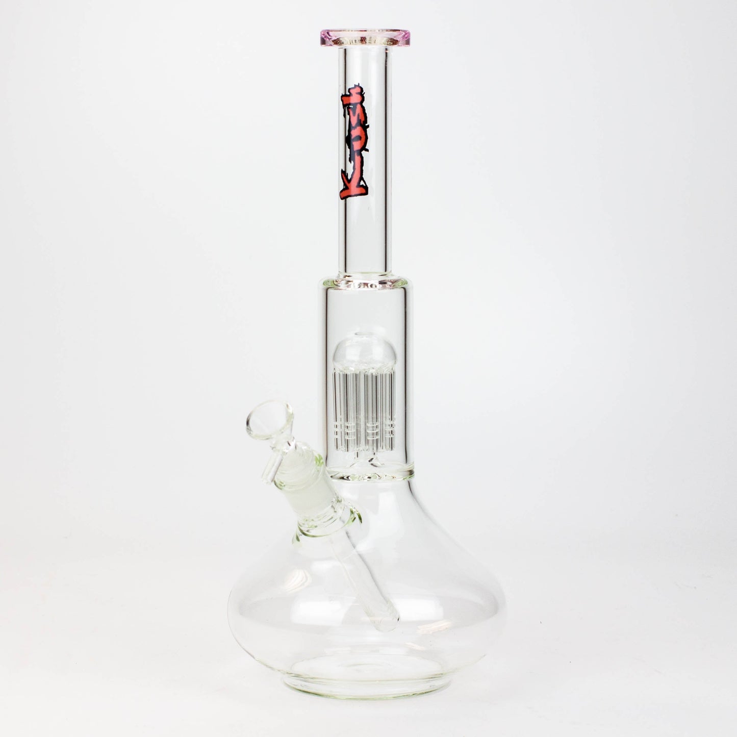 13" KUSH 8 tree-arm round base glass bong [H2]