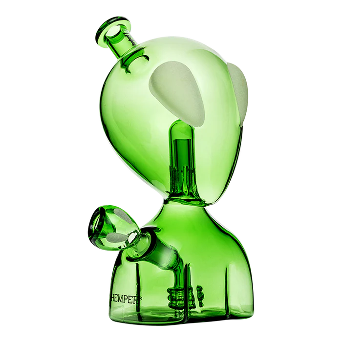 Hemper | 6" Alien Head Bong – Glow-in-the-Dark Eyes