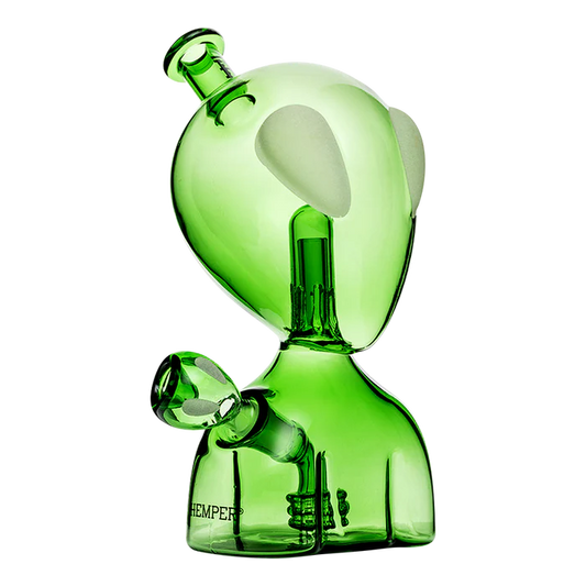 Hemper | 6" Alien Head Bong – Glow-in-the-Dark Eyes
