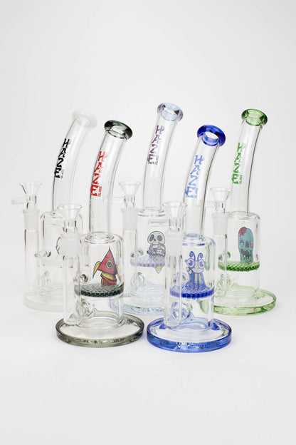 8" HAZE 2-in-1 Honeycomb diffuser Bent neck Dab Rig
