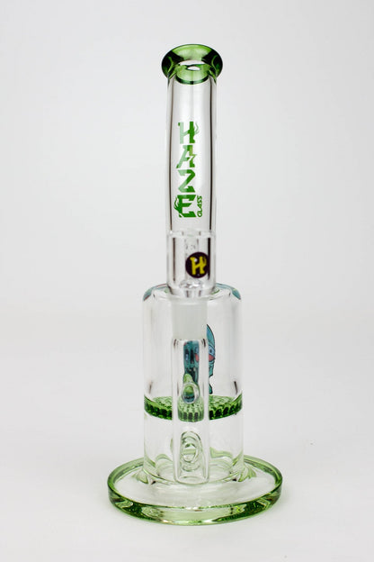 8" HAZE 2-in-1 Honeycomb diffuser Bent neck Dab Rig