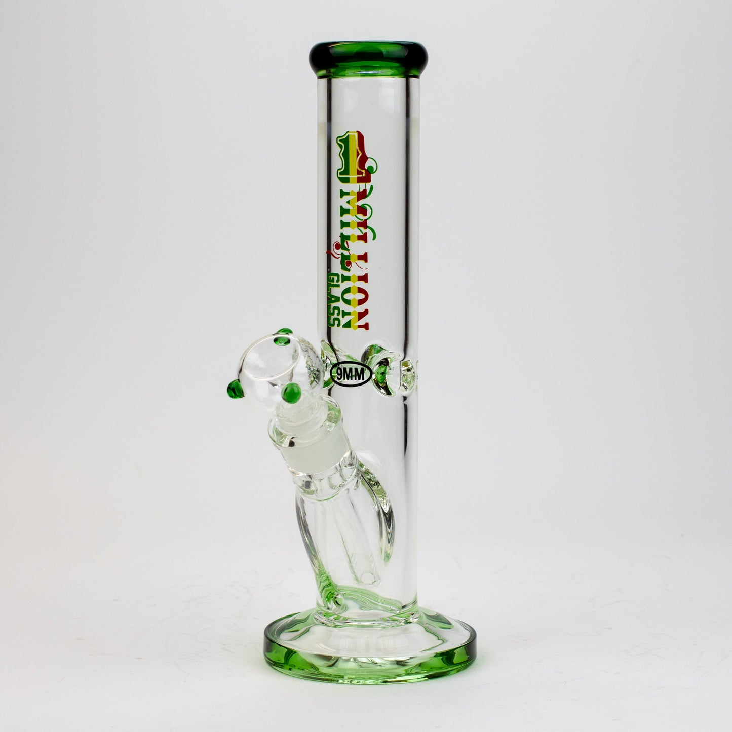 11" 1-MILLION Glass / 9mm / glass tube water bong