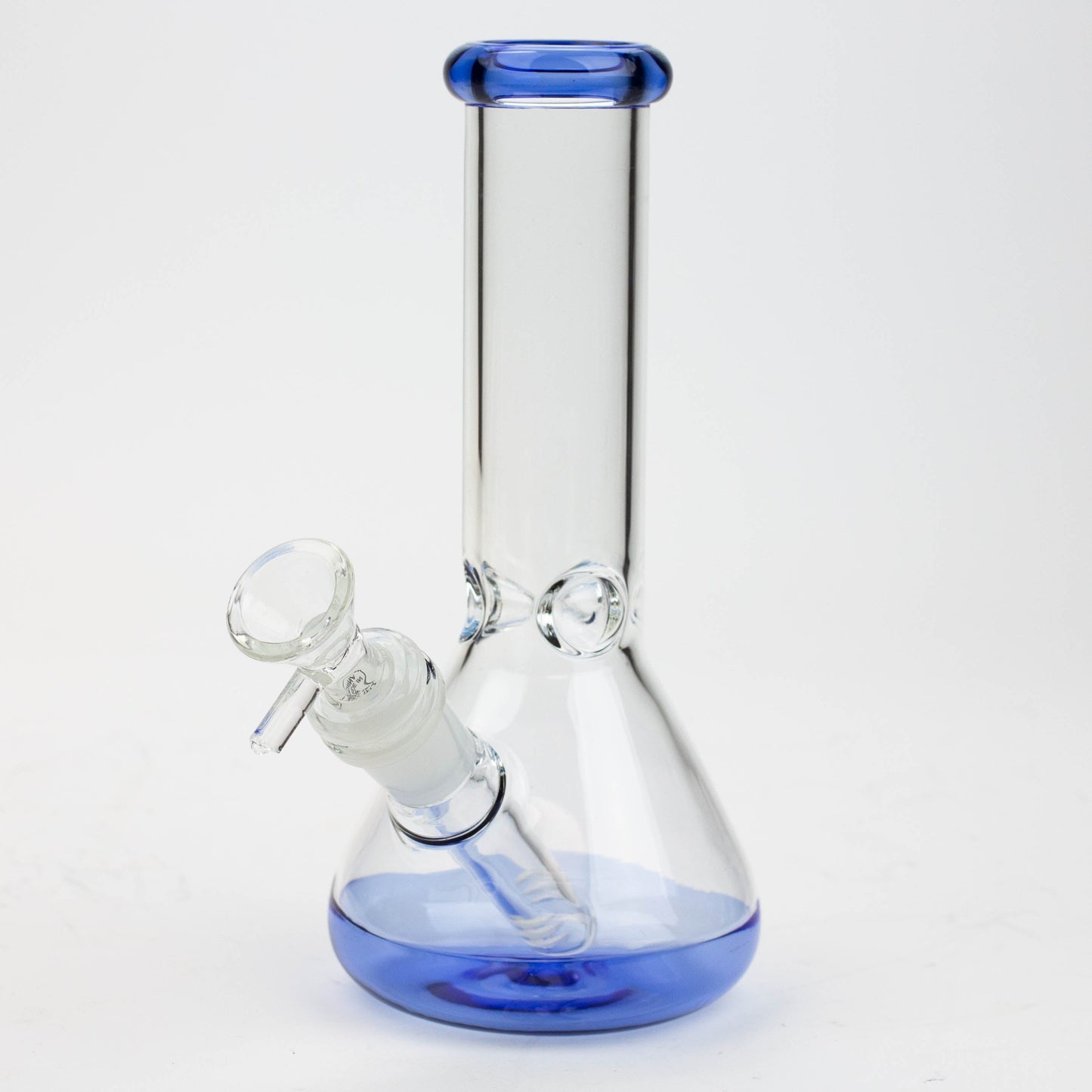 8" Color bottom Glass Bong [C6307]