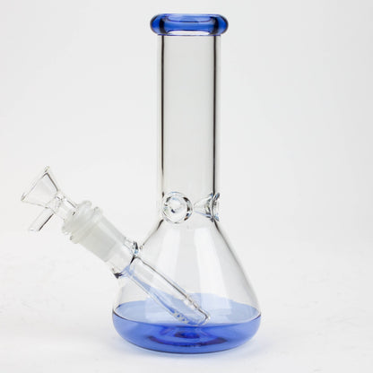 8" Color bottom Glass Bong [C6307]