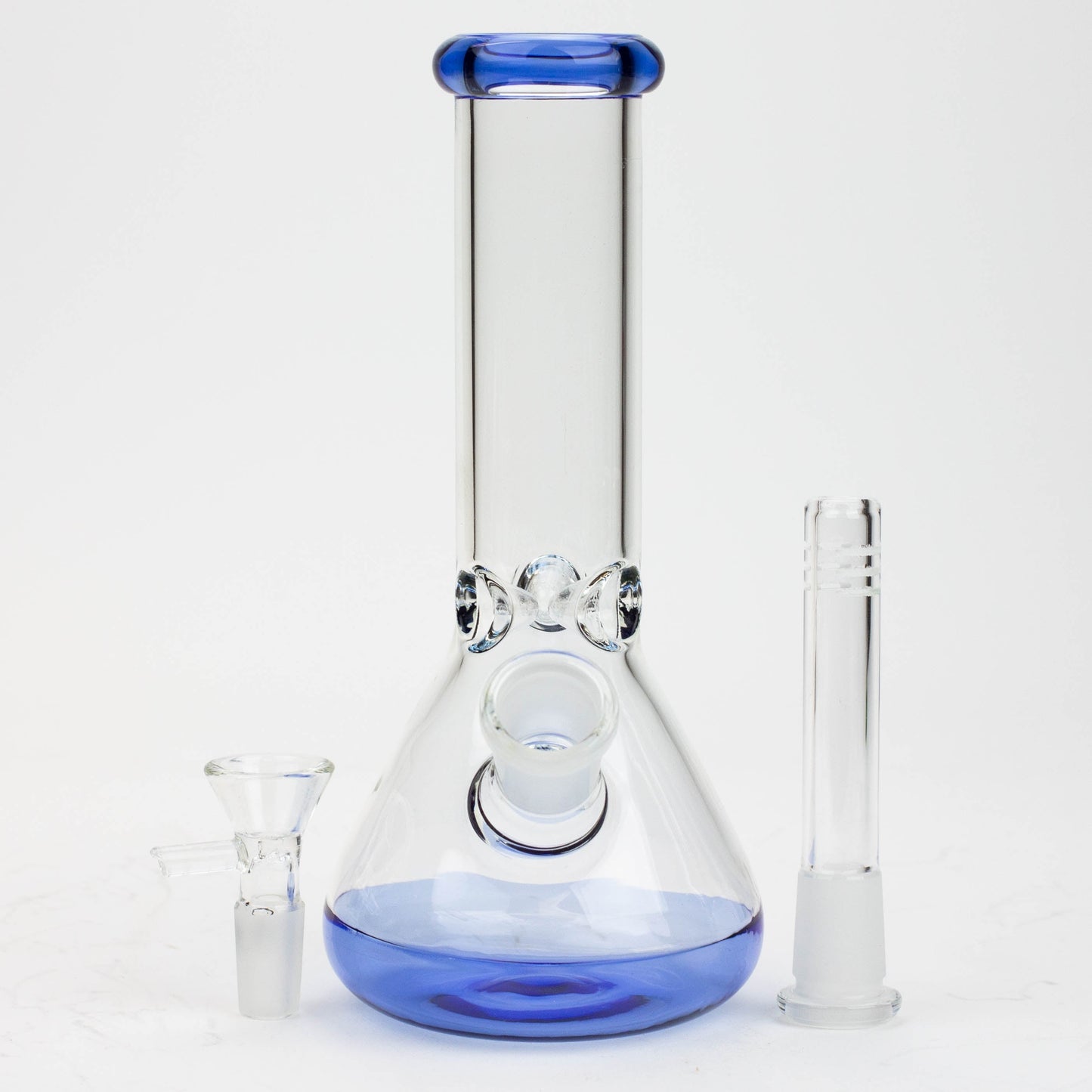 8" Color bottom Glass Bong [C6307]