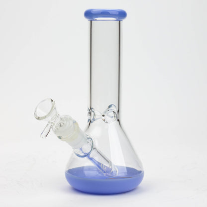 8" Color bottom Glass Bong [C6307]
