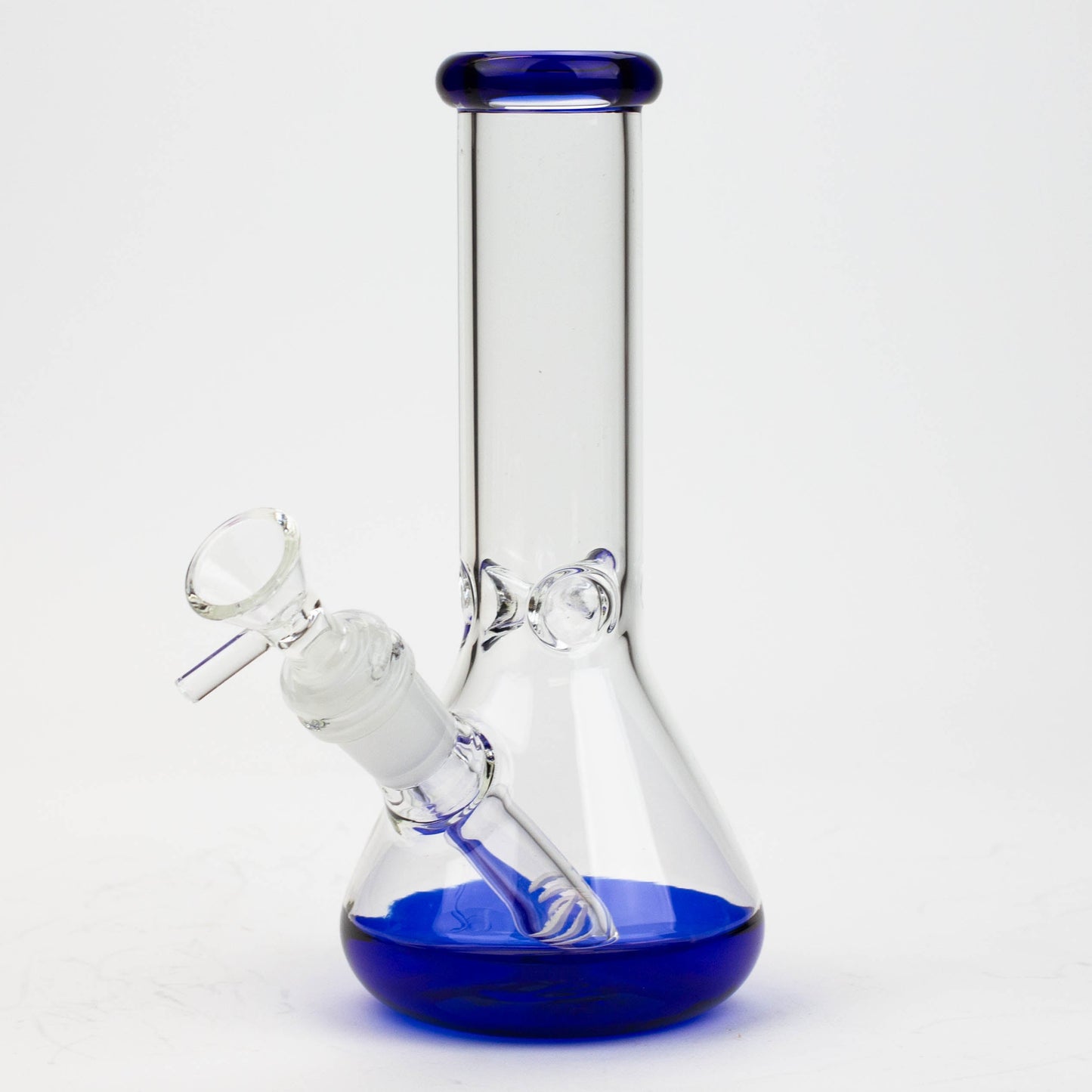 8" Color bottom Glass Bong [C6307]
