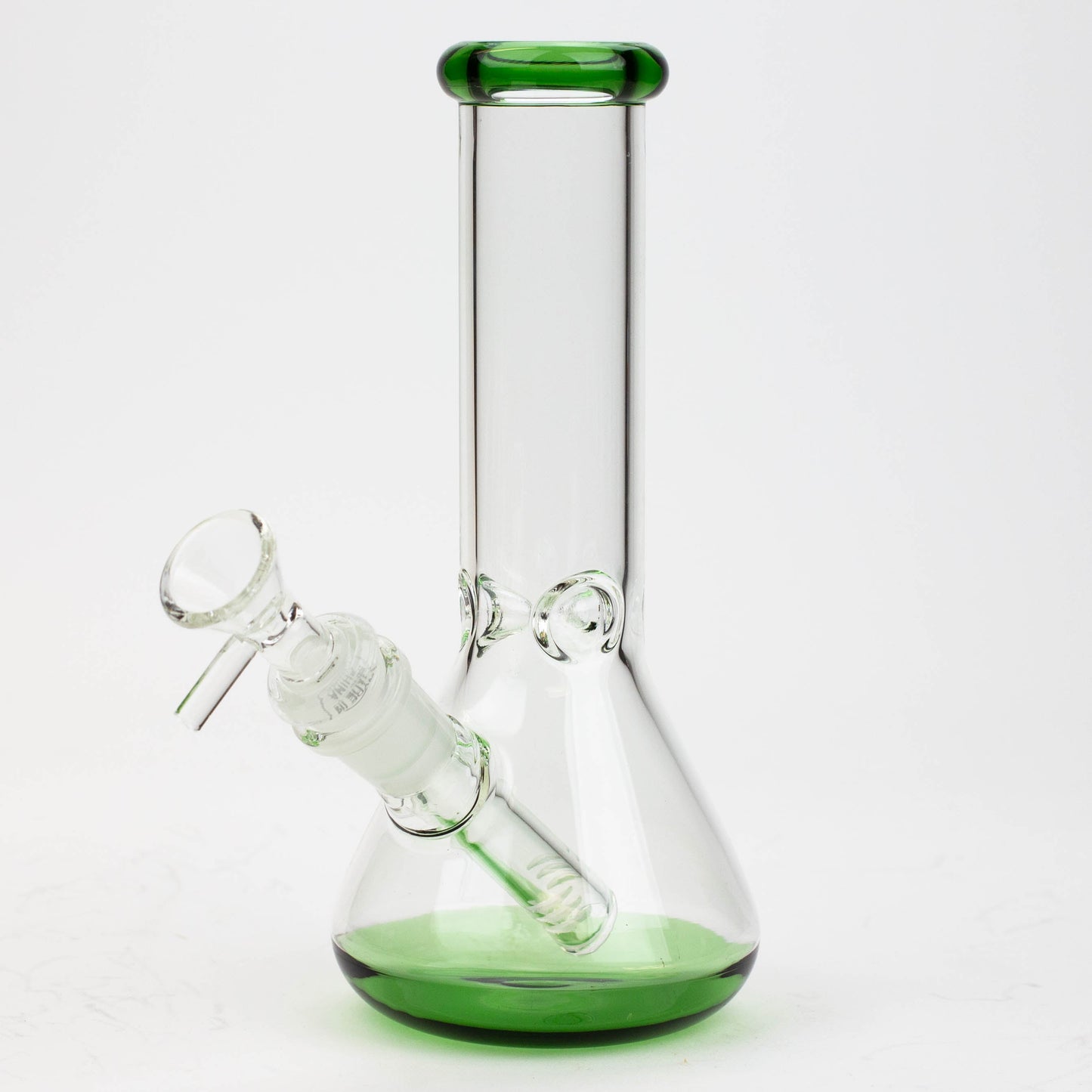 8" Color bottom Glass Bong [C6307]