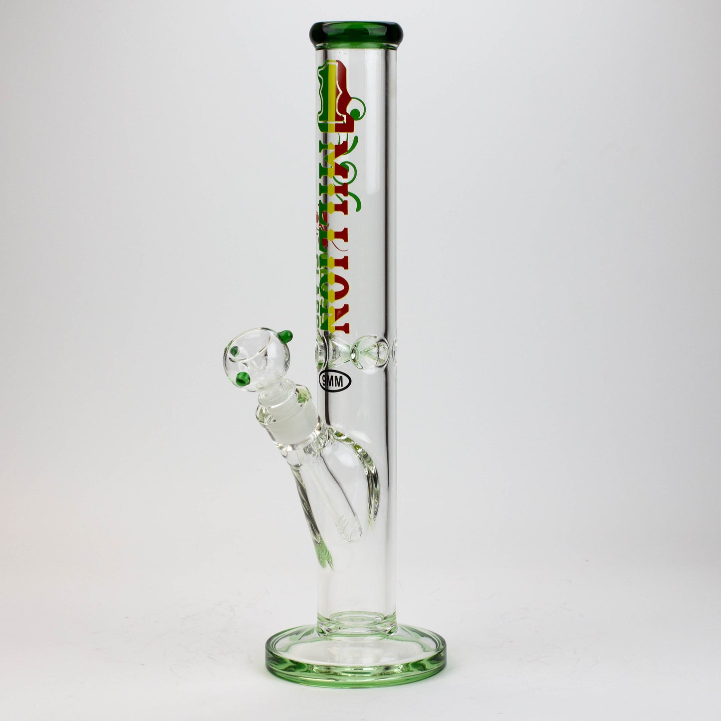 16" 1-MILLION Glass / 9mm / glass tube water bong [M004]