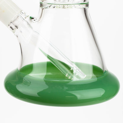 12" Color Bottom Glass Bong with shower head [C1503]