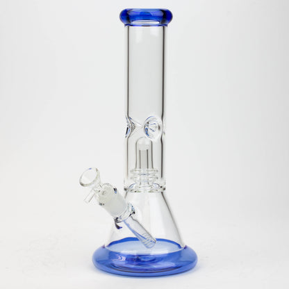 12" Color Bottom Glass Bong with shower head [C1503]
