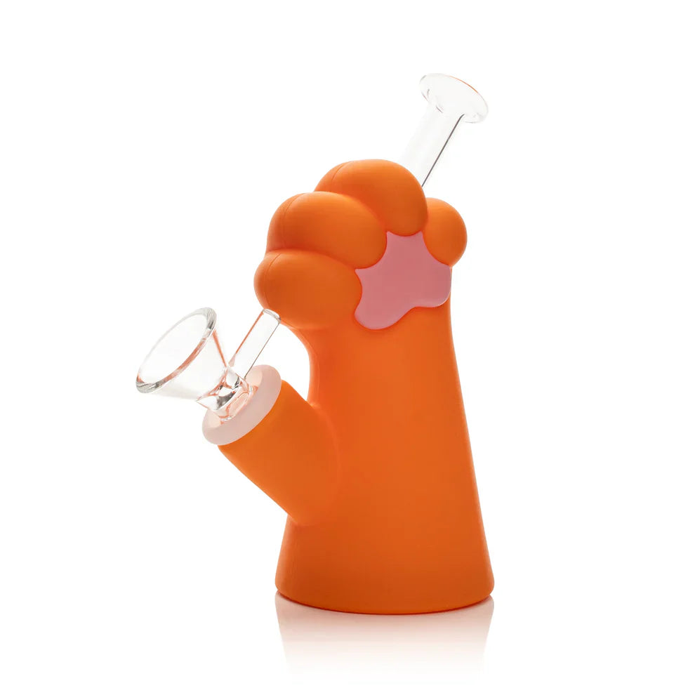 LIT® Silicone | 6" Garfield Cat Paw Water Pipe