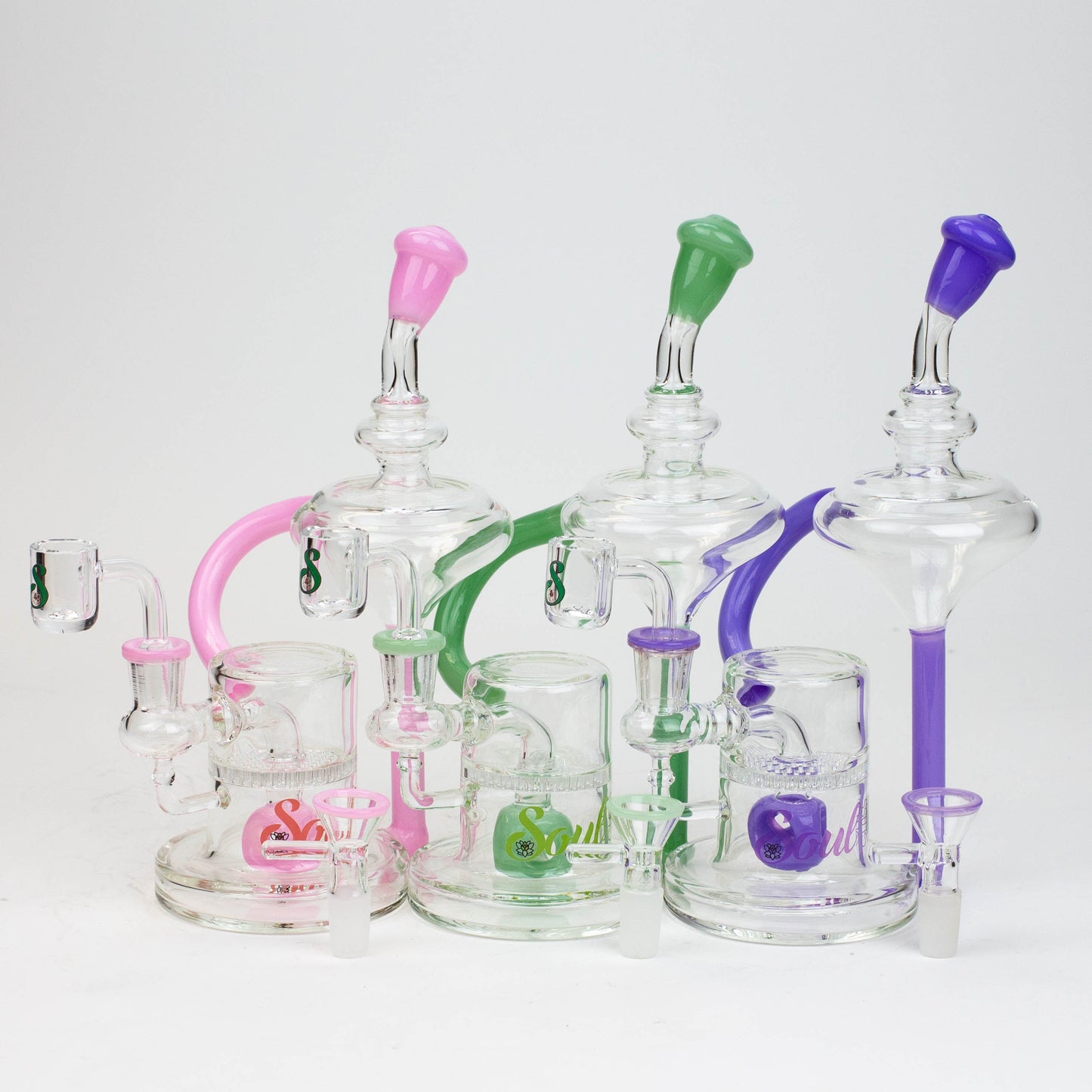 9" SOUL Glass 2-in-1 recycler bong [S2055]