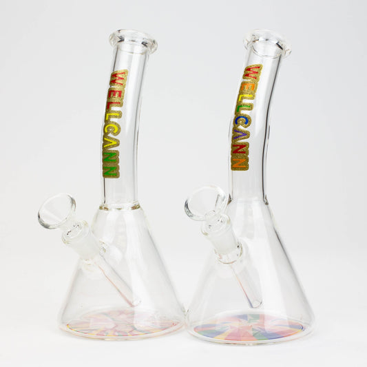 8" WellCann Mini Bong with Colour Bottom