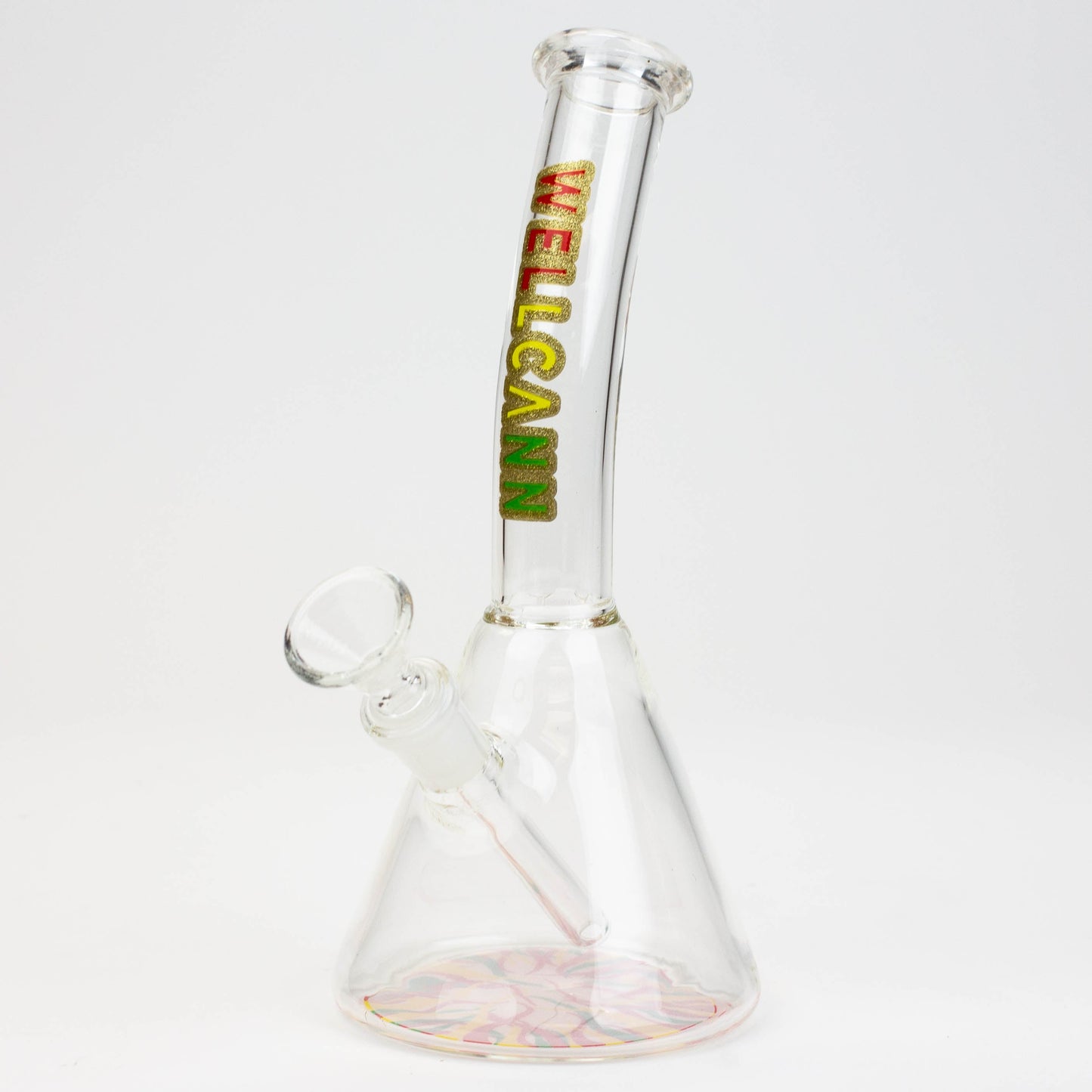 8" WellCann Mini Bong with Colour Bottom
