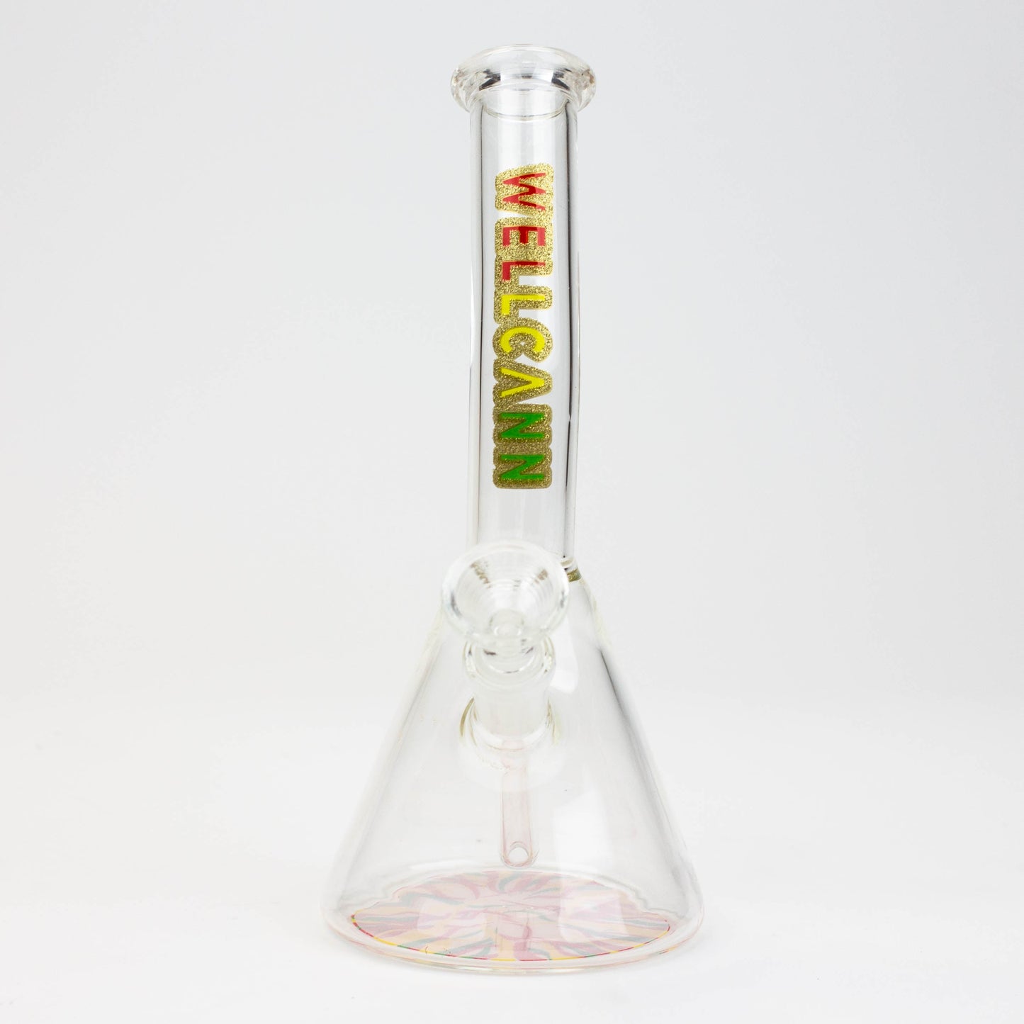 8" WellCann Mini Bong with Colour Bottom
