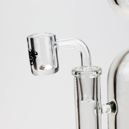 11.5" 2-in-1 7mm Zig-zag glass water bong [AKG003]