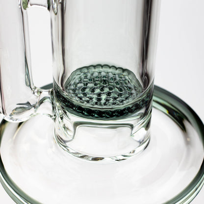 11.5" 2-in-1 7mm Zig-zag glass water bong [AKG003]
