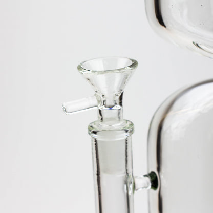 11.5" 2-in-1 7mm Zig-zag glass water bong [AKG003]