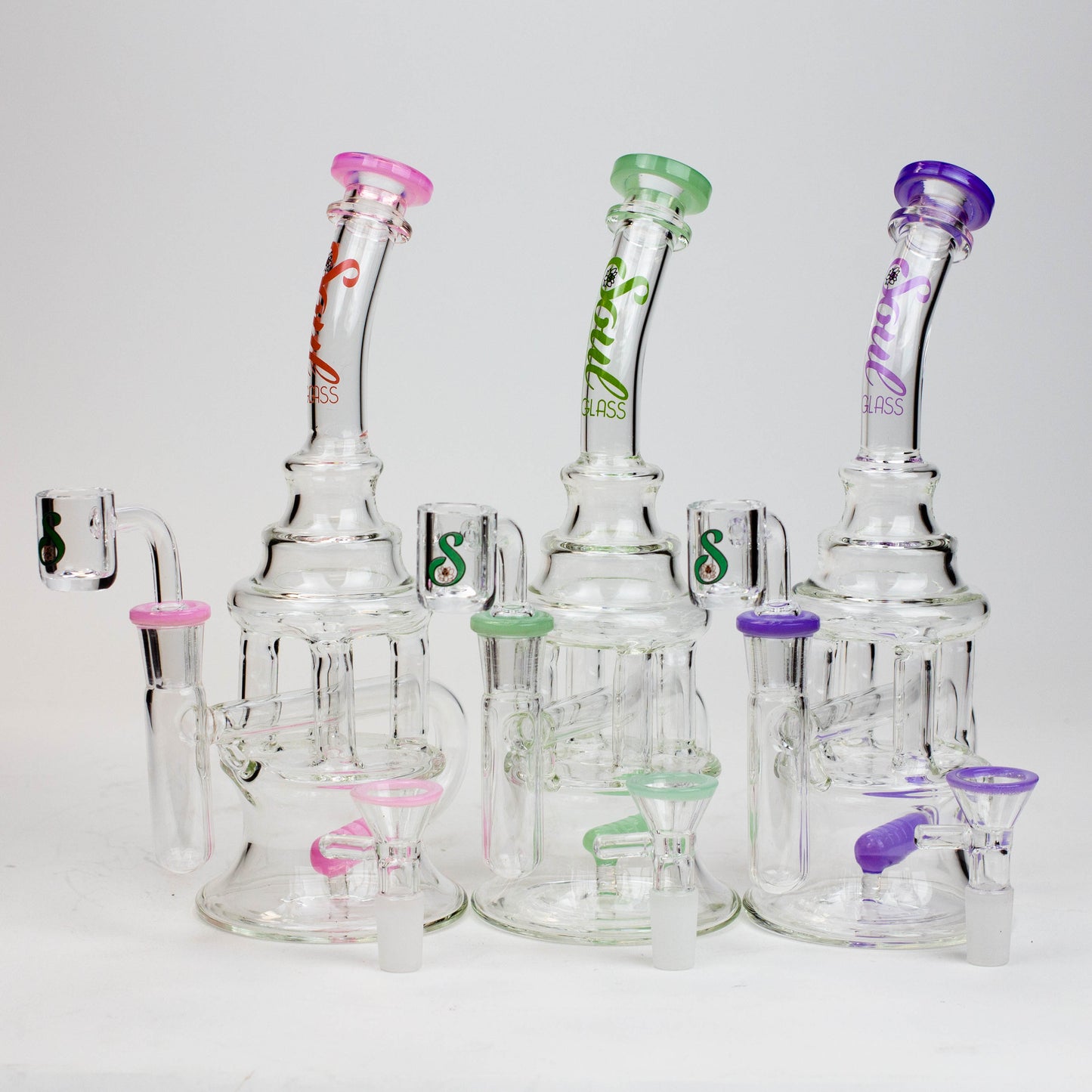 9" SOUL Glass 2-in-1 recycler bong [S2060]