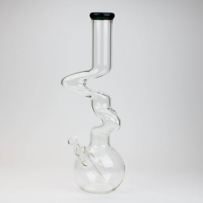 16" Zig-zag glass water bong [AKG004]