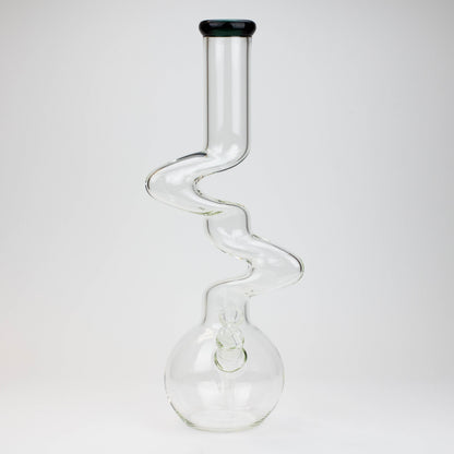 16" Zig-zag glass water bong [AKG004]