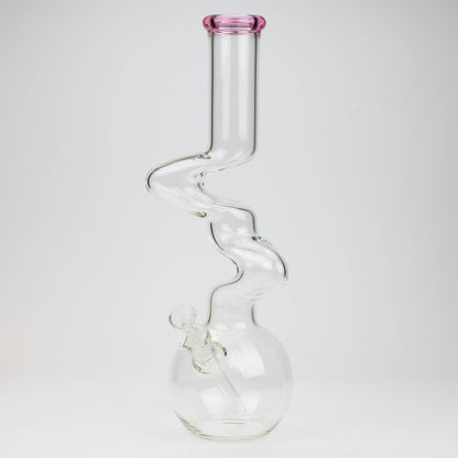 16" Zig-zag glass water bong [AKG004]