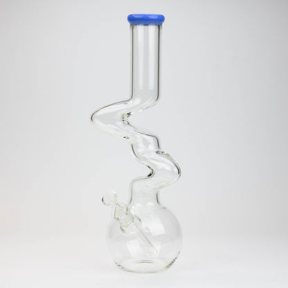 16" Zig-zag glass water bong [AKG004]