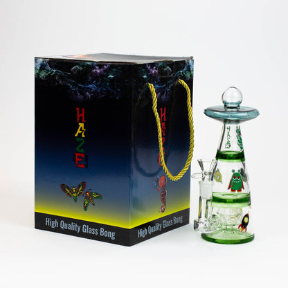 8" HAZE UFO glass bong [HZ-81]